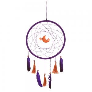 Image of Purple Moon and Star Dreamcatcher