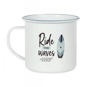Image of Ride The Waves Enamel Mug