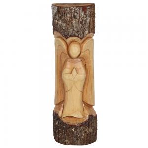 Image of 50cm Angel Wood Carving 