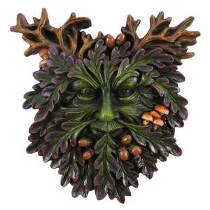 Image of Green Man Small Face Plaque