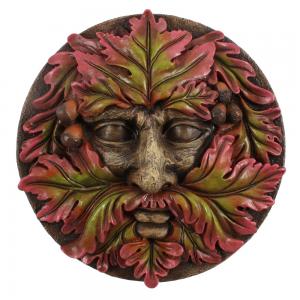 Image of Green Man Round Face Plaque