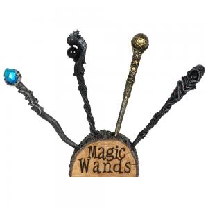 Image of Wiccan Wand Display With 8 Wands