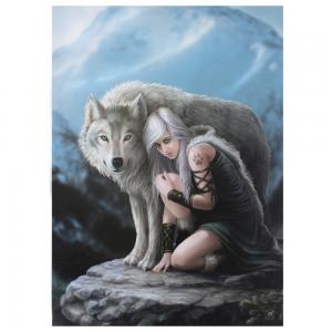Image of 50x70cm Protector Canvas Plaque By Anne Stokes