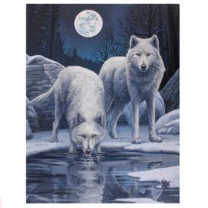 Image of 19x25cm Winter Warrior Canvas Plaque by Lisa Parker 