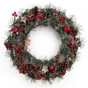 Image of 38cm Pinecone and Berry Wreath